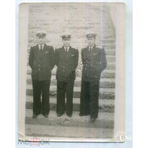 Три капитана - моряки ВМФ 9х12 см  