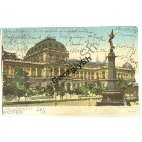 Вена Университет Wien прошла почту 20.07.1901  