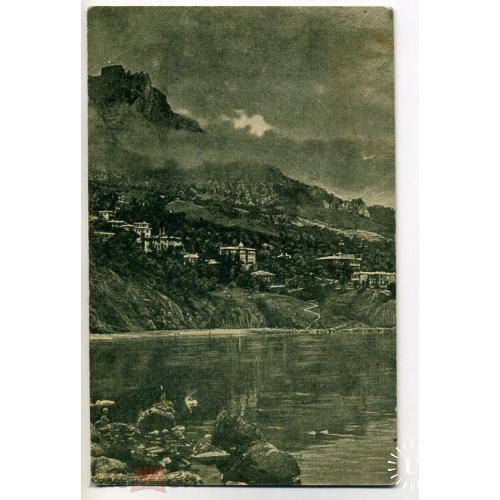 Вид с моря на Алупку и Ай-Петри. №42 Одесполиграф  
