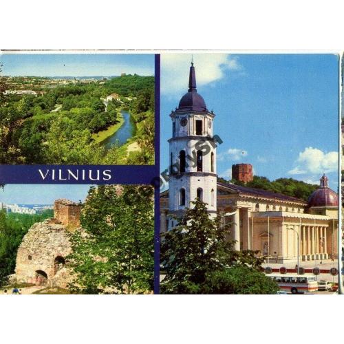 Вильнюс Город Стена замка Собор 1981 в2  