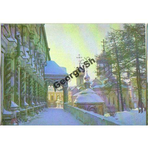 Загорск Зима в Троице-Сергиевском монастыре 1980 / Сергиев Посад