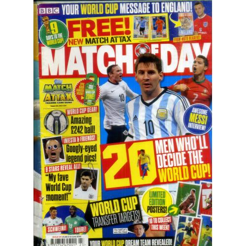 журнал BBC Match of day ( Матч дня ) чемпионат мира по футболу Бразилия 2014 _ мужчины, которые реша