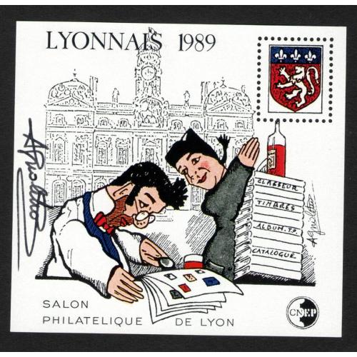 Франция - 1989 Lyonnais Salon philatélique de Lyon CNEP **