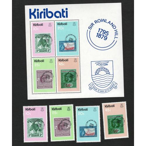 Кірібаті 1979 пошта -  Michel Nr. 338-341, Bl. 6 ** MNH