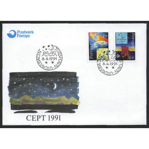 кпд Europa CEPT Фарери 1991 космос