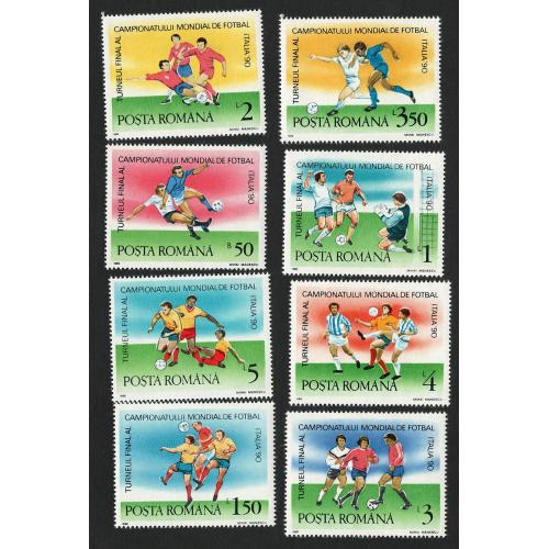 Румунія 1990 футбол Michel Nr. 4594-4601 ** MNH