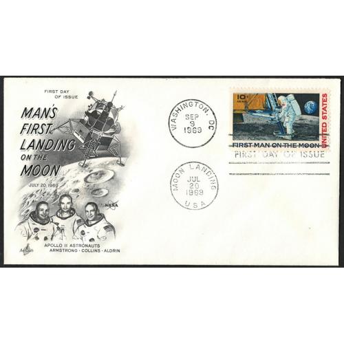США 1969 - кпд космос first manof the moon