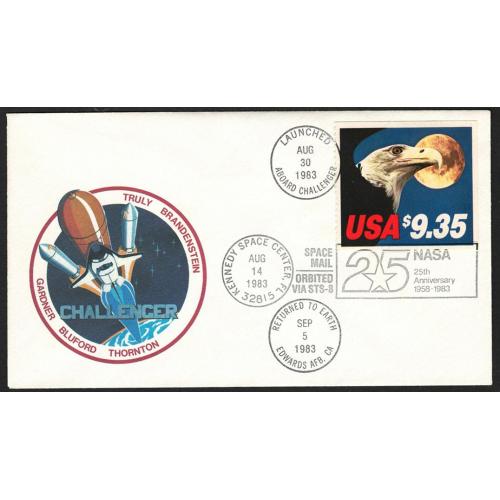 США 1983 - кпд Challenger 25 років НАСА