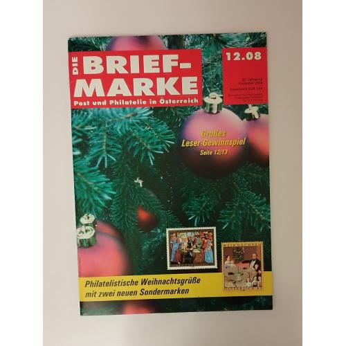 журнал Briefmarke Post und Philatelie in Österreich 12.08.2008