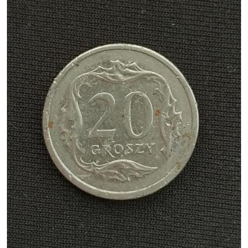 Польша 20 грошей 2001