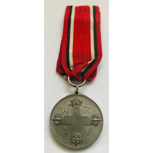 Пруссия. Медаль Красного Креста 3-й степени 1898 г. в стали.