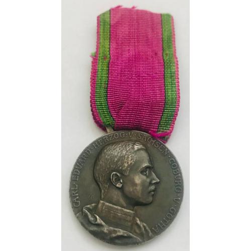  Медаль Заслуг ,Герцогство  Sachsen-Coburg-Gotha.Клеймо и Высечка(MvK).