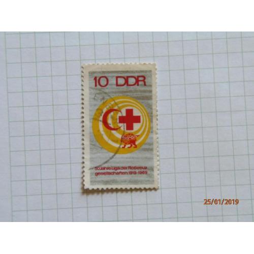 ГДР 1969 Красный крест гашеная