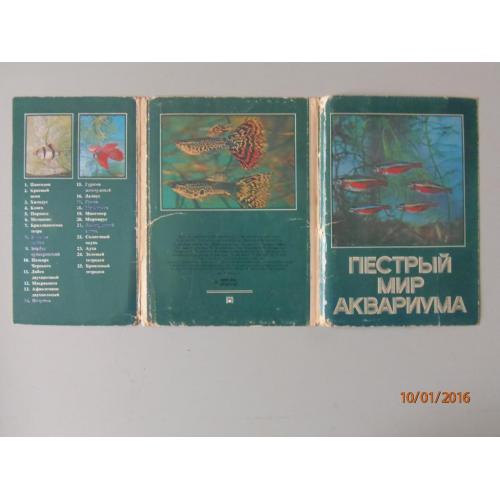 Набор открыток "Пёстрый мир аквариума" Выпуск 1. 1980