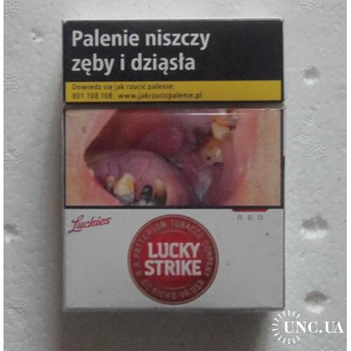 Пачка от сигарет LUCKY STRIKE  Польша