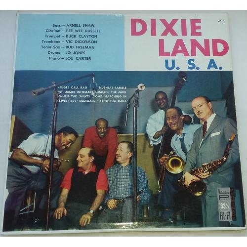 ARNELL SHAW, PEE WEE RUSSELL, BUCK CLAYTON, VIC DICKENSON... Dixieland U.S.A. LP G+/VG++