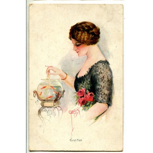 Аквариум. Gold fish. 