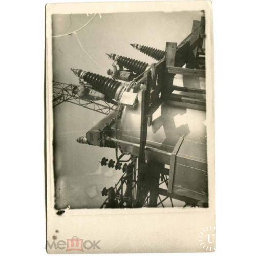 Электричество. ДнепроГЭС. Маслянывыключатели. 1932 г. Фото Хлебникова
