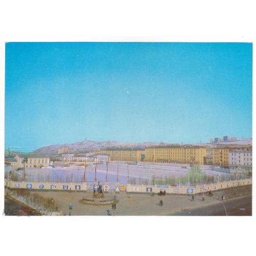 Футбол. Мурманск.. Стадион. ДСО "  Труд".  1979 г.