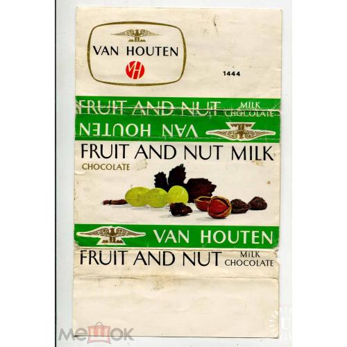 Шоколад. Van Houten. Fruit and nut milk.