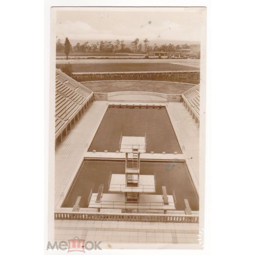 Спорт. Олимпиада 1936 г. Германия. Вышка для прыжков в воду.