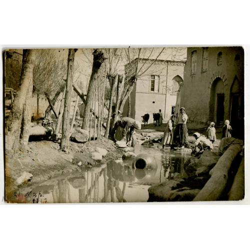 Средняя Азия. Арык. 2 марта 1917 года. Фотооткрытка. Реверс чистый.