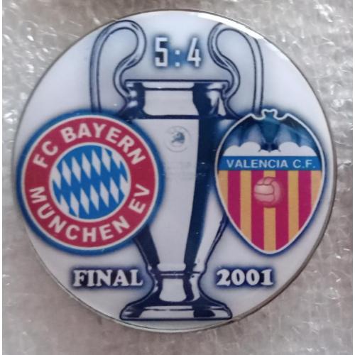 футбол Бавария-Валенсия финал Лига Чемпионов 01 г.