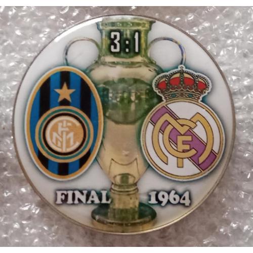 футбол Интер-Реал Мадрид финал КЕЧ 64 г.