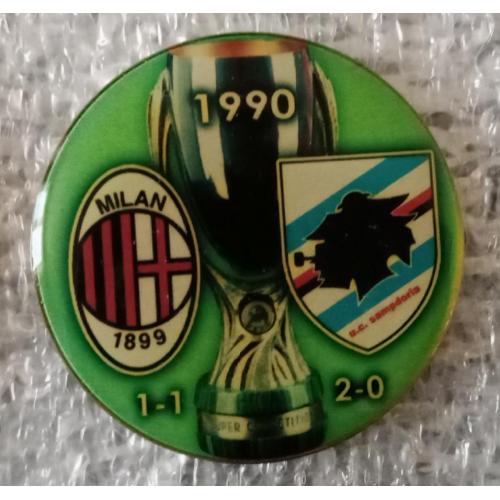 футбол Милан-Сампдория Суперкубок 90 г.