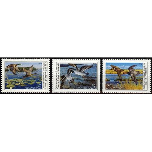 1990 р. № 6155-6157. Качки. MNH