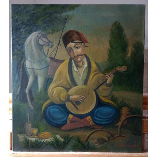 "Козак Мамай",картина маслом