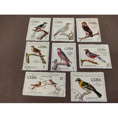 Почтовые марки тема Птицы. Куба 1971
