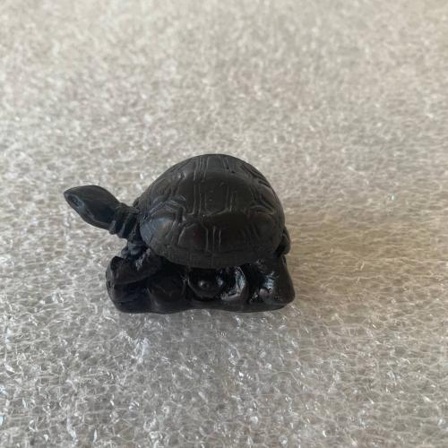Фигурка Статуэтка Черепаха черная пластик композит смола 4,8 х 3,4 х 2,9 см