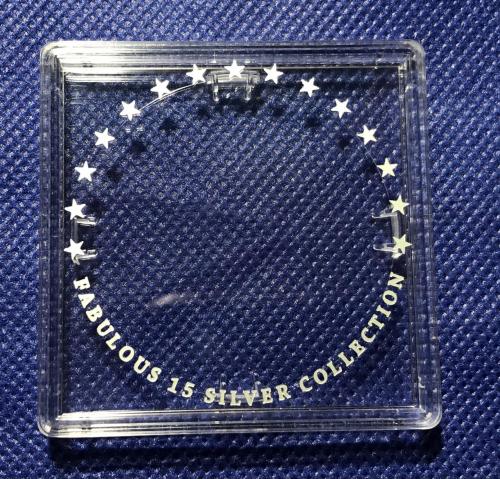 КВАДРАТНАЯ КАПСУЛА ДЛЯ МОНЕТЫ FABULOUS 15 silver collection Архістратиг Архистратиг родная НБУ