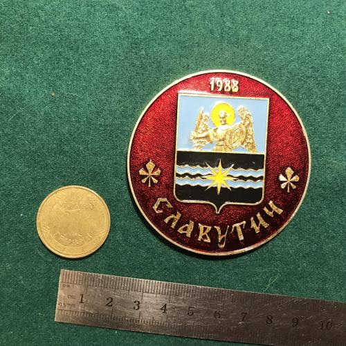 Настольная медаль Славутич Slavutich 1988 ЧАЕС ЧАЭС Чернобыль Чорнобиль