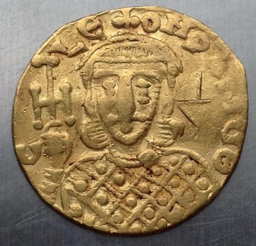 Солид Византия КОНСТАНТИН V Лев IV золото 3,8 г 764 - 773 г н э