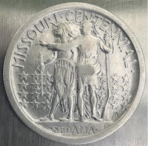 США 50 центов 1921 год 100 лет штату Миссури серебро РЕДКАЯ