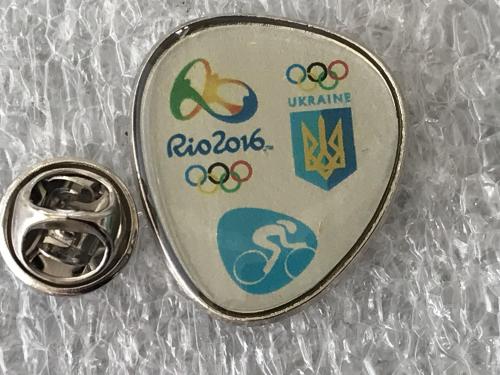 Олимпиада Рио-де-Жанейро Бразилия Спорт официальный знак НОК сборной Украины 2016 Rio велоспорт