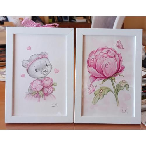 Акварельні міні картини