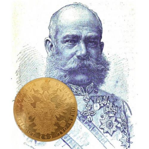 Монета 4 дуката, IMPERATOR. Австрія - 1904 р.
