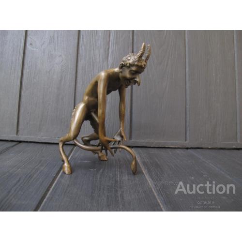 Сатир Черт демон эротическая статуэтка бронза