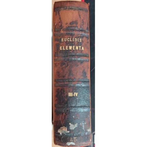 1195.26 Euclidis Elementa 1886 I. L. Heiberg vol. 3-4.книга Элементов