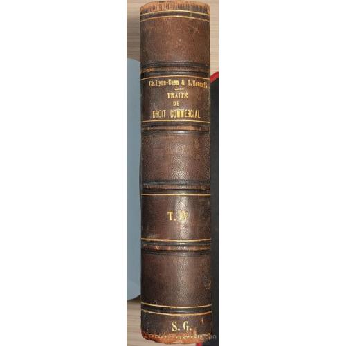 1673.4 Комерческое право. Traite de Droit Commercial 1901 par. Ch. lyon-Caen L.Renault