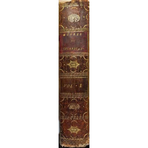 212.8  Oeuvres de Colardeau 1 vol.1803