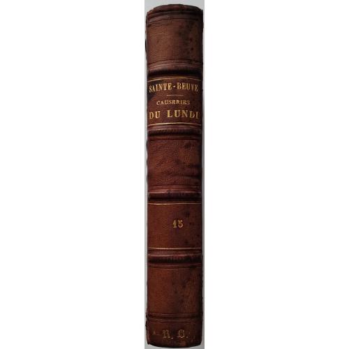347.69 Разговоры в понедельник.Causeries du lundi, par CA Sainte-Beuve t.15.1885г.