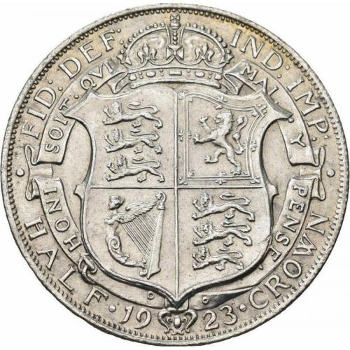 1/2 кроны  Великобритании 1923 г.