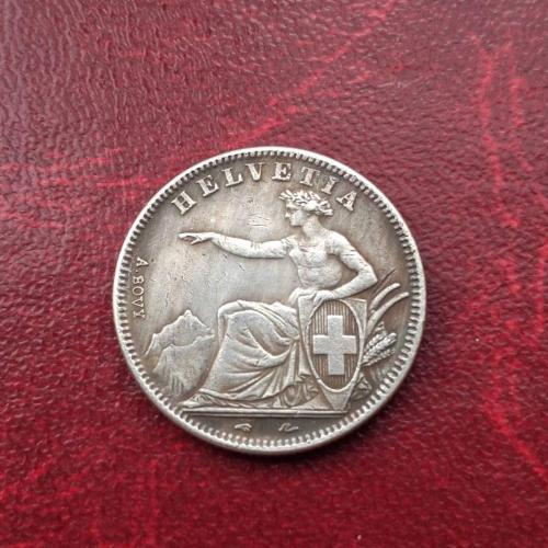 1 франк Швейцария 1850 г.