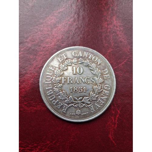 10 франков Франция 1851 г.