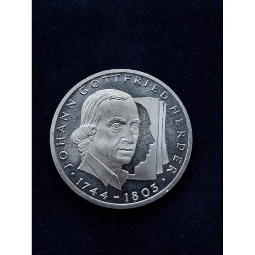 10 марок Германия  1994 г. "250 лет со дня рождения Иоганна Готфрида Гердера" (серебро) 