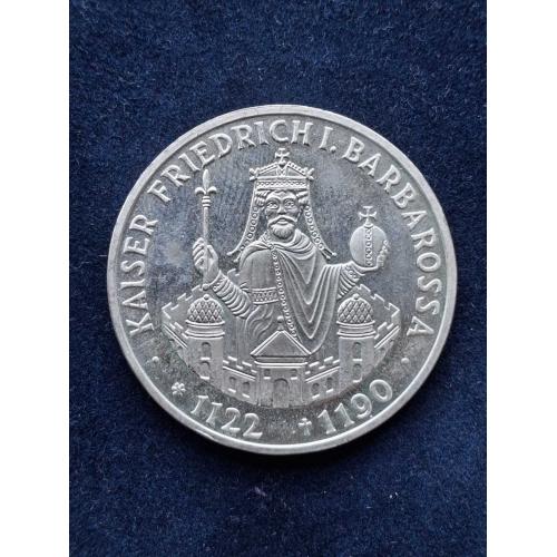 10 марок Германия  1994 г. "800 лет со дня смерти Фридриха I Барбаросса" (серебро) 